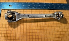 Vintage J.H. Williams No. 1999 Multisocket 8-in-1 Dog Bone Wrench SAE USA Made picture
