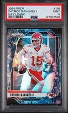 2024 Panini Prizm Navy Camo Patrick Mahomes /25 PSA 9 picture