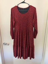 Torrid Mini Brushed Rib Tiered Skater Dress Plus Size 0 L 12 picture
