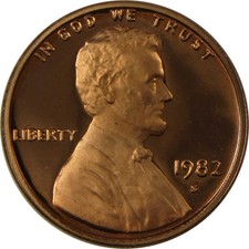 1982 S Lincoln Memorial Cent Proof Penny 1c Coin Collectible picture