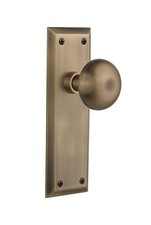 Nostalgic Warehouse New York Door Knob with Plate picture