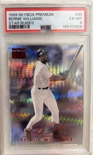 1999 SkyBox Premium #95 Bernie Williams Yankees Star Rubies /50 PSA 6 picture