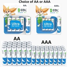 EBL AAA ,AA Alkaline Batteries 1.5V Lot of  Triple A,10 Years shelf Life picture