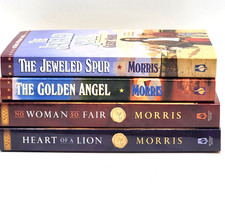 Gilbert Morris Book Lot of 4: Jeweled Spur, Golden Angel, So Fair, Heart of Lion picture