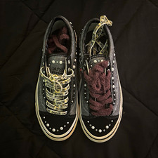 VANS Old Skool Low Top Skateboarding Shoes Gray US 9 (satoshi) picture