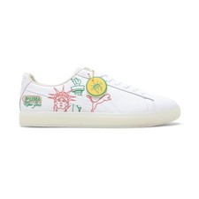 PUMA Clyde Embd Nyc Flagship Lace Up  Mens White Sneakers Casual Shoes 40346601 picture