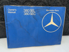 Mercedes-Benz MB 1982 380SEL 380SEC W126 S Class Owners Manual Handbook OEM USA picture