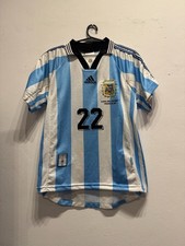 Argentina 1998 WC #22 Zanetti jersey size M (52 x 67/75 cm) garment XS picture