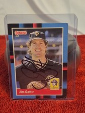 1988 Donruss Jim Gott Pittsburgh Pirates Autographed Card picture
