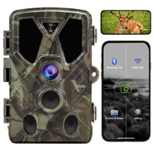 36MP Bluetooth WiFi Deer & Trail Camera 4K No Glow Night Vision Hunting Cam IP65 picture