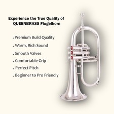 Flugelhorn Sliver  3 Valve  Ultrasonically Clean, Case and Mouthpiece picture