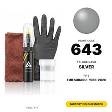 Touch Up Paint For Subaru 643 Silver Full Kit Exact Colour Match Paint picture