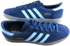 Adidas Originals Men's STADT Suede Indigo Navy Gum Sneakers Size 10 JQ9008 picture