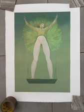 Leonor FINI Lithograph | La balançoire | French Vintage | Defects picture