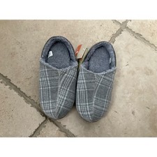NWT Acorn Womens Plaid Algae Hoodback Slippers Small 5 6 Gray Comfort on Earth picture