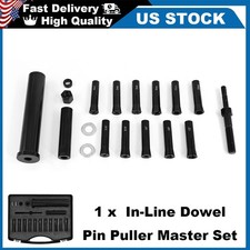95400 In-Line Dowel Pin Puller 18 Pcs SAE Metric Collets Alloy Steel Master Set picture