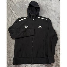 Adidas USF Bulls ZNE Full Zip Hoodie Mens S Black South Florida AEROREADY Jacket picture