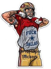 🏈 49ers “George Kittle F Dallas” Sticker 🏈 picture