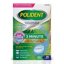 Polident 3 Minute Antibacterial Dental Appliance Cleanser Tablets, 90 Count picture