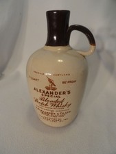 RARE Alexander's Alexander Special Blended Scotch Whiskey Stoneware Jug HTF picture