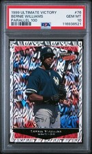 1999 Ultimate Victory Parallel /100 Bernie Williams #76 PSA 10  POP 1 picture