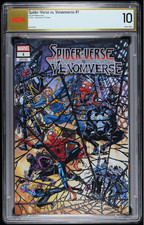 SPIDER-VERSE VS VENOMVERSE 1 GARRON FOIL VARIANT MARVEL COMICS 2025 PSA 10 picture