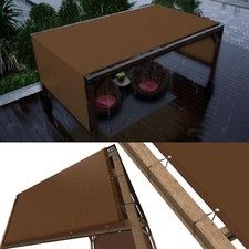 ColourTree Brown Waterproof Pergola Sun Shade Cover Universal Replacement Canopy picture