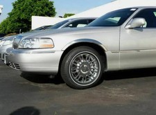 fits:1990-1997 Lincoln Town Car Fender Trim Stainless Wheel Well Arch Lip 4Pc 2