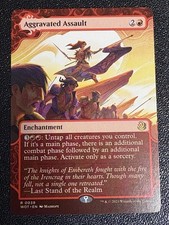 Aggravated Assault Wilds of Eldraine:  Boarderless picture