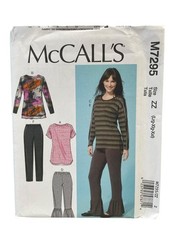 McCALL'S M7295 Misses' Tops Pants Sewing Pattern Size L-XXL UNCUT FF picture