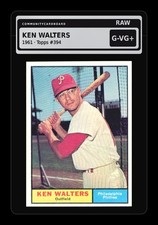 1961 Topps #394 Ken Walters Philadelphia Phillies - Raw Card picture