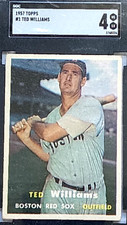 1957 Topps #1 Ted Williams SGC 4 VG EX HOF picture