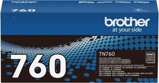 Brother Genuine TN760 High Yield Black Toner Cartridge picture