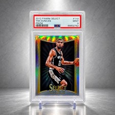 2012-13 Panini Select Tim Duncan Prizm Spurs #110 PSA 9 picture