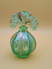VTG Fenton Willow Green Opalescent Mellon Perfume # 1075 L. Owens? (Retired) picture