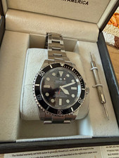 Ginault Ocean-Rover Automatic Diver 300m Black Dial Steel Bracelet Box Papers picture