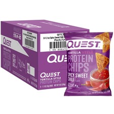 Quest Tortilla Style Protein Chips, Spicy Sweet Chili Flavor,19g of Protein,8 Ct picture