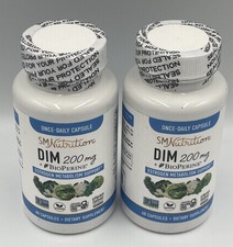 2 pack SM Nutrition DIM 200mg w/BioPerine 60 capsules/ea x2 *SEALED* Exp 10/2026 picture