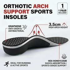 riemot Orthotic Insoles Inserts Flat Feet High Arch Support for Plantar Fasciiti picture