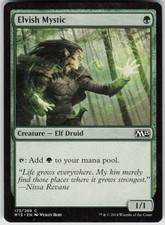 Elvish Mystic 173 Common Magic 2015 (M15) Moderately Played picture
