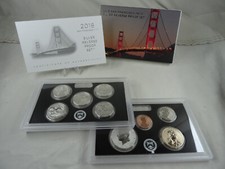 2018-S US Mint Silver Reverse Proof Set with COA & Box 10 Coins United States picture
