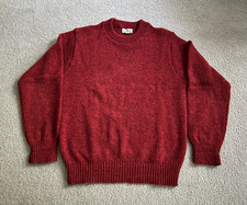 Vintage LL Bean Men's Classic Red Ragg Pullover Sweater Medium. EUC picture