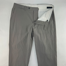 MNG Mango Man Mens 32x32 Performance Stretch Chino Flat Front Pants Gray picture
