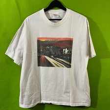 Vintage Y2K Hanes Hollywood Ending Movie Graphic T-Shirt Mens XL White City picture