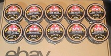 10 Pack Kiwi Shoe Polish Renews and Protects BLACK Leather 1 1/8 oz or-32g, 5/12 picture