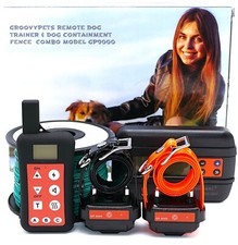 Remote 2- Dog Training Collar In-ground Electric Containment Fence System Combo picture