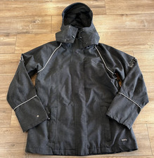 Kerrits Hooded Waterproof Riding Equestrian Jacket Women's Size L Gray Pockets picture