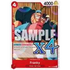 4X Franky OP11-012 UC A Fist of Divine Speed NM OPCCG picture