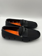 SWIMS Men's Penny Loafers Slip-On Moccasins Classic Black US 8 picture