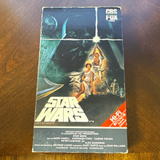 Star Wars VHS 1984 CBS FOX Video NTSC Closed Captioned Hi-Fi Stereo PG picture